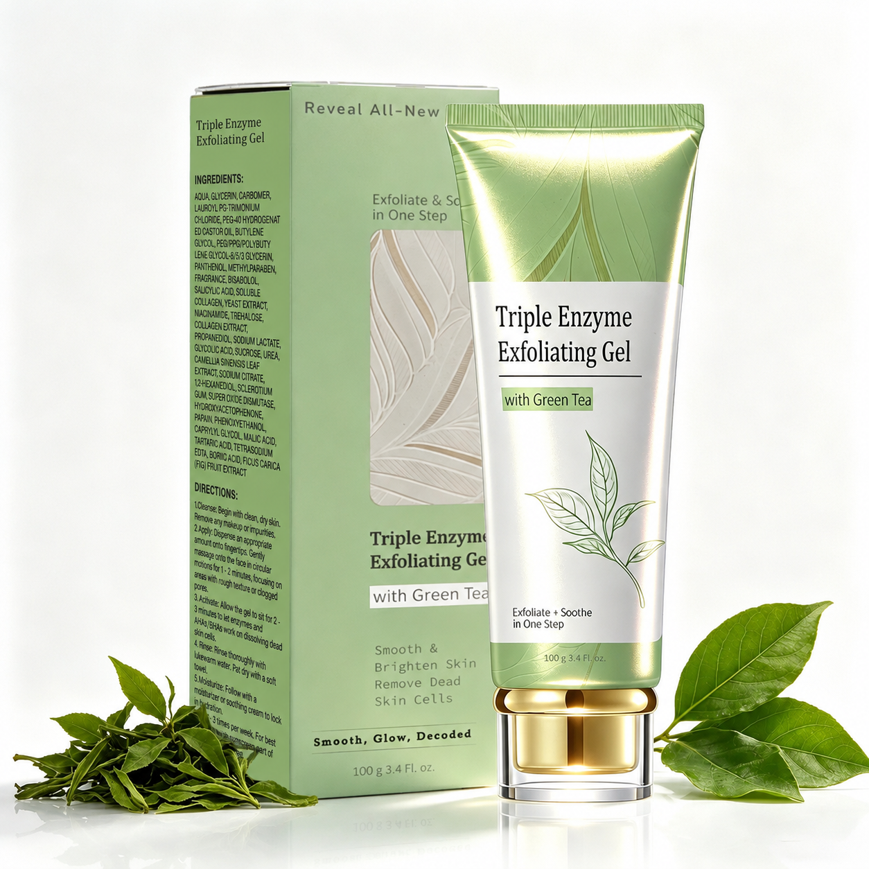 Triple Enzyme Green Tea Exfoliating Aqua Peeling Gel
